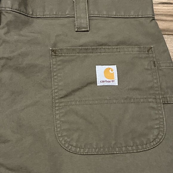 Men's Carhartt Carpenter Utility Shorts SZ 40x10 Brown B147 LBR Casual Work - Picture 6 of 7